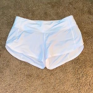 Lululemon white shorts